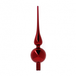 Puntale Per Albero Di Natale A Stella Con Paillettes Rosse - Decorazione Leggera, 23 Cm