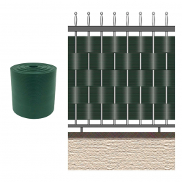 Striscia Frangivista In PVC 35 M X 19 Cm 6,65 M² Grigio Antracite Ral 7016 - Foto 3