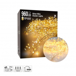 Catena luminosa foglie verdi 400 microled, Luce calda Lotti | Leroy Merlin