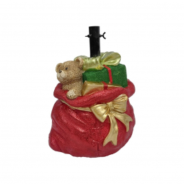 Gonna Per Albero Di Natale Decorata - Tappetino Rotondo 76cm Con Fantasia Primaverile (Conigli, Uova, Fiori) - Multiuso - 4