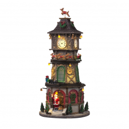 Lemax 56673 The Village Square Clock Tower Set