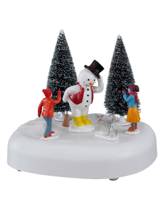 Lemax scenetta Frosty dice "ciao!"