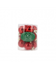 Palline per albero di Natale in vetro Tubo 12 pz 3 cm