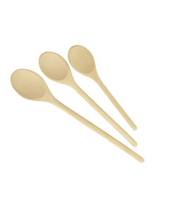 Set 3 cucchiai ovali in legno Woody Tescoma