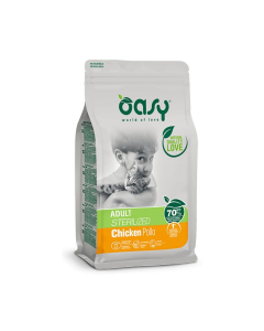 Oasy Cat Adult Sterilized croccantini per gatti sterilizzati 1,5kg