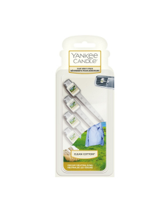 Profumatore auto Yankee Candle 4 stick Clean Cotton