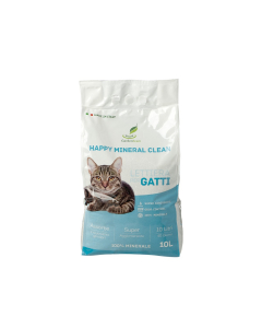 Lettiera per gatti Happy Mineral Clean 10L