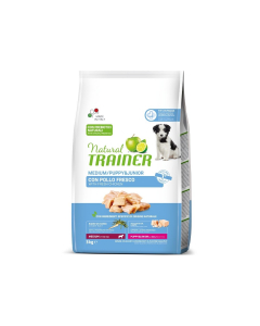 Natural Trainer Medium Puppy crocchette per cani cuccioli 3kg