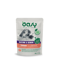 Oasy Cat Mature & Senior bocconcini per gatti anziani Salmone 85g