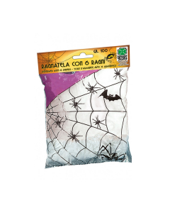 Ragnatela con 6 ragni Halloween
