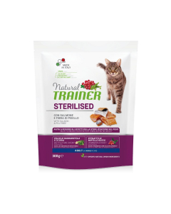 Natural Trainer Sterilised Adult bocconcini per gatti sterilizzati 300g