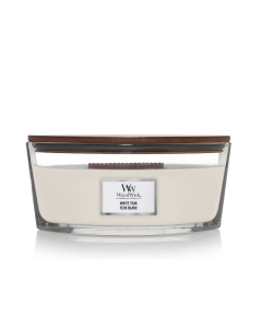 WoodWick Candele profumate White Teak