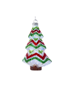 Decorazione natalizia Albero di Natale con glitter da appendere