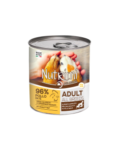 Nutrimi Paté Adult cibo umido per cani lattina 400g 