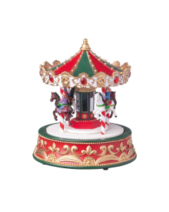 Giostra natalizia con cavallini