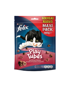 FELIX Play Tubes Snacks al Gusto di Tacchino e Prosciutto