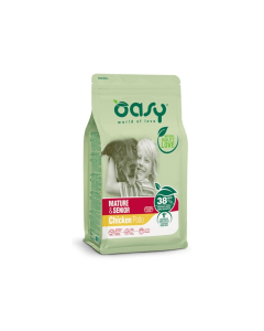 Oasy Dog Mature & Senior crocchette per cani anziani Pollo 3kg