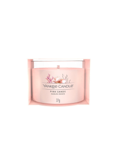 Candela piccola in vetro Yankee Candle Pink Sands