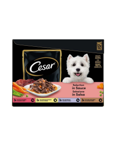 Cesar Selezione in Salsa cibo umido per cani Multipack 12x100g