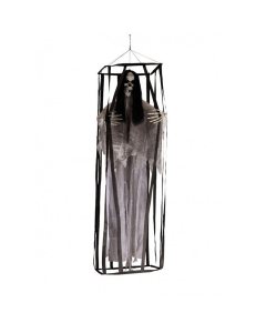 Scheletro in gabbia Halloween da appendere 160cm