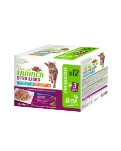 Natural Trainer Multipack per gatti sterilizzati 12x85g