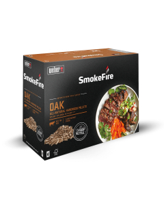 Pellet per barbecue weber smokefire 100% legno quercia e faggio