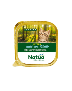 Natua Country Kitten cibo umido per gattini Vitello 100g