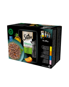 Sheba Nature's Collection cibo umido per gatti Buste Mix 12x85g