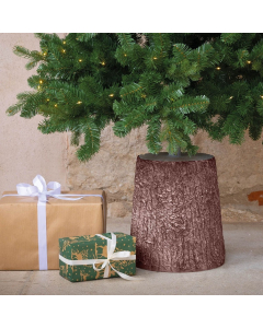 Base effetto legno per albero di Natale