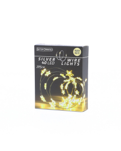Luci a batteria per interno 40 Stelline LED bianco caldo