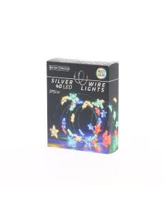 Luci a batteria per interno 40 Stelline LED multicolor