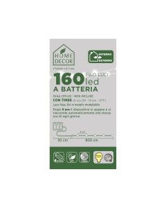 Catena luminosa a batteria 160 Micro Led 