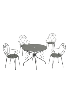 Set bistrot Isabel in ferro da esterno