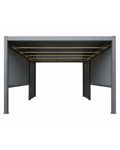 Tenda laterale pergola Shade Antracite 5 m 2 pezzi