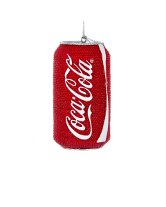 Kurt S. Adler Decorazione Appendibile Lattina Coca Cola strass rossi