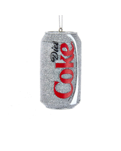 Kurt S. Adler Decorazione Appendibile Lattina Diet Coke strass argento