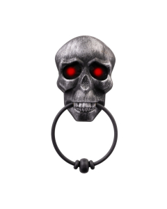 Campanello teschio con luci e suono Halloween