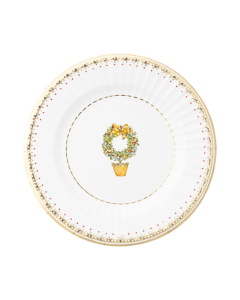 Set piatti natalizi di carta Joyeux Noel Givi 27 cm 8 pz