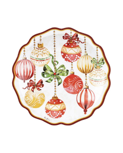 Set piatti natalizi di carta Christmas Deco Givi 27 cm 8 pz