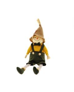 Spaventapasseri peluche seduto H50 cm-Boy