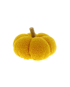 Zucca decorativa peluche Teddy-Giallo-23 cm