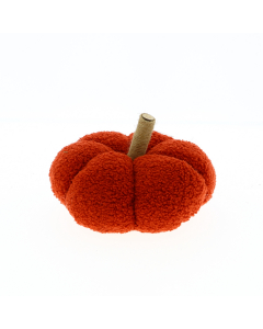 Zucca decorativa peluche Teddy-Rosso scuro-23 cm