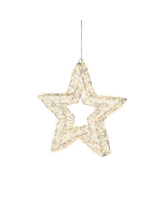 Stella Luminosa con LED bianco caldo