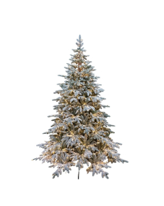 Albero di Natale verde innevato illuminato Peak luci LED