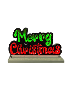 Scritta luminosa “Merry Christmas” effetto Infinity