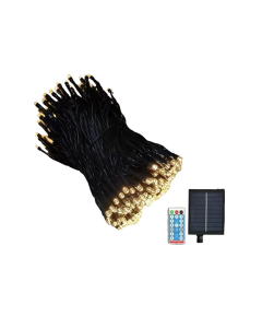 Luci di Natale ad energia solare 500 LED Bianco caldo