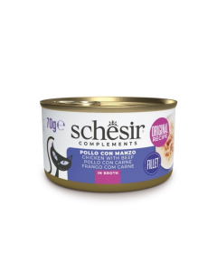 Schesir in Broth cibo umido per gatti 70g