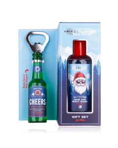 Set regalo Uomo Invernale con detergente corpo e capelli + apribottiglie