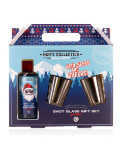 Set regalo Uomo Invernale con gel doccia 100ml + 2 bicchierini Shot