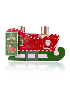 Set da bagno Hello Winter in slitta regalo